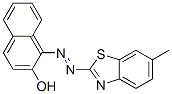 1-[(6-methylbenzothiazol-2-yl)azo]-2-naphthol  Struktur