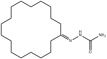 Cyclooctadecanone semicarbazone Struktur