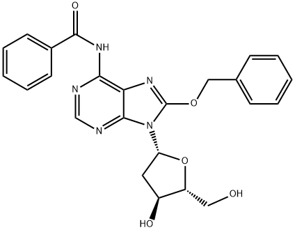 N6-BENZOYL-8-BENZYLOXY-2'-DEOXYADENOSINE Struktur