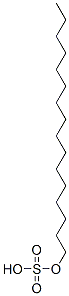 hexadecyl hydrogen sulphate  Struktur