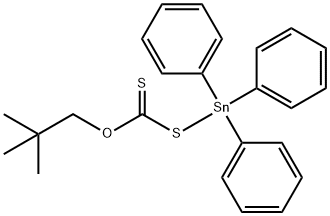 O-NEOPENTYL-S-TRIPHENYLSTANNYL XANTHATE Struktur