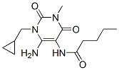 Pentanamide,  N-[6-amino-1-(cyclopropylmethyl)-1,2,3,4-tetrahydro-3-methyl-2,4-dioxo-5-pyrimidinyl]- Struktur