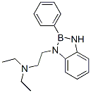 2,3-Dihydro-3-(2-diethylaminoethyl)-2-phenyl-1H-1,3,2-benzodiazaborole Struktur