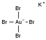 POTASSIUM TETRABROMOAURATE(III) Struktur