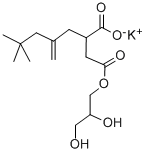 4-(2,3-DIHYDROXYPROPYL) 2-(2-METHYLENE-4 ,4 -DI-ME-PENTYL)SUCC, K SALT, 40% IN H2 Struktur