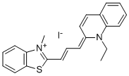 4,5-Benzo-1'-ethyl-3-methyl-chinathiacarbocyanineiodide Struktur