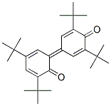 2,4-Di-tert-butyl-6-(3,5-di-tert-butyl-4-oxo-2,5-cyclohexadien-1-ylidene)-2,4-cyclohexadien-1-one Struktur