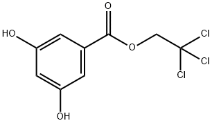 3,5-ジヒドロキシ安息香酸2,2,2-トリクロロエチル (約1mol/Lジクロロメタン溶液) 化學(xué)構(gòu)造式