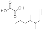 N-Methyl-N-2-propynyl-2-pentanamine ethanedioate (1:1) Struktur