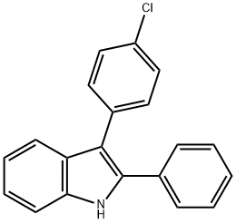 3-(4-CHLOROPHENYL)-2-PHENYLINDOLE Struktur