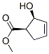 3-Cyclopentene-1-carboxylicacid,2-hydroxy-,methylester,cis-(9CI) Struktur