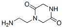 2,5-Piperazinedione,  1-(2-aminoethyl)- Struktur