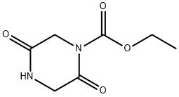 1-Piperazinecarboxylicacid,2,5-dioxo-,ethylester(9CI) Struktur