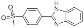 2-(4-[METHYLSULFONYL]PHENYL)-1H-BENZIMIDAZOLE Struktur