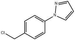 1-[4-(CHLOROMETHYL)PHENYL]-1H-PYRAZOLE HYDROCHLORIDE Struktur