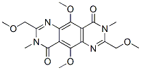 Pyrimido[4,5-g]quinazoline-4,9-dione,  3,8-dihydro-5,10-dimethoxy-2,7-bis(methoxymethyl)-3,8-dimethyl- Struktur