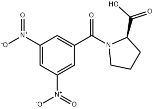 N-(3,5-Dinitrobenzoyl)-D-proline Struktur