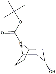 tert-butyl 3-endo-hydroxy-8-azabicyclo[3.2.1]octane-8-carboxylate Structure