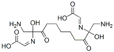 (2Z)-2-[1,11-diamino-10-(carboxymethylideneamino)-2,10-dihydroxy-3,9-d ioxo-undecan-2-yl]iminoacetic acid Struktur