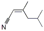 (Z)-3,5-dimethylhex-2-enenitrile Struktur