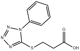 3-(1-PHENYL-1H-TETRAZOL-5-YLSULFANYL)-PROPIONIC ACID Struktur