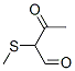 Butanal, 2-(methylthio)-3-oxo- (9CI) Struktur