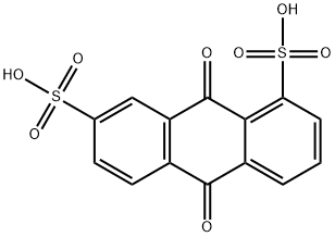 9,10-dihydro-9,10-dioxoanthracene-1,7-disulphonic acid Struktur