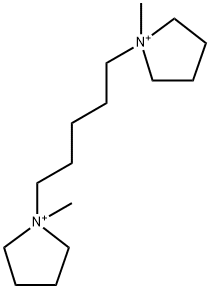 1,1'-(Pentamethylene)bis(1-methylpyrrolidinium) Struktur