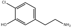 2-(4-chloro-3-hydroxyphenyl)ethylamine Struktur