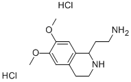 1-(2-AMINOETHYL)-6,7-DIMETHOXY-1,2,3,4-TETRAHYDROISOQUINOLINE DIHYDROCHLORIDE Struktur