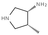 3-Pyrrolidinamine,4-methyl-,(3R-cis)-(9CI) Struktur