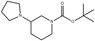 3-(1-Pyrrolidinyl)-1-piperidinecarboxylic acid 1,1<br>-dimethylethyl ester Struktur