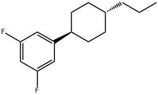 1,3-Difluor-5-(trans-4-propylcyclohexyl)-benzol Struktur