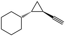 Cyclohexane, (2-ethynylcyclopropyl)-, trans- (9CI) Struktur