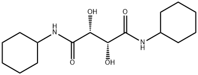 N1,N4-DICYCLOHEXYL-2,3-DIHYDROXYSUCCINAMIDE Struktur