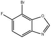 7-Bromo-6-fluorobenzo[d]oxazole Struktur