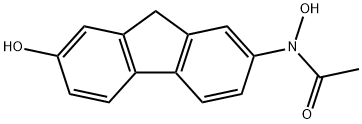 N-Hydroxy-N-(7-hydroxy-9H-fluoren-2-yl)acetamide Struktur