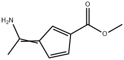 3-(1-Aminoethylidene)-1,4-cyclopentadiene-1-carboxylic acid methyl ester Struktur