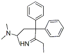 5-Imino-N,N-dimethyl-4,4-diphenylheptan-2-amine Struktur