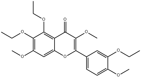 3',5,6-Triethoxy-3,4',7-trimethoxyflavone Struktur