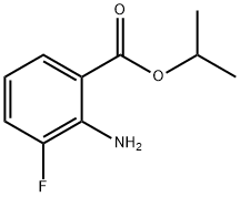 Benzoic acid, 2-amino-3-fluoro-, 1-methylethyl ester (9CI) Struktur