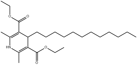 4-dodecyl-3,5-diethoxycarbonyl-1,4-dihydro-2,6-dimethylpyridine Struktur