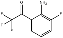 1-(2-Amino-3-fluorophenyl)-2,2,2-trifluoroethan-1-one, 2-Fluoro-6-(trifluoroacetyl)aniline Struktur