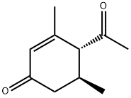 2-Cyclohexen-1-one, 4-acetyl-3,5-dimethyl-, trans- (9CI) Struktur