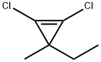 Cyclopropene, 1,2-dichloro-3-ethyl-3-methyl- (9CI) Struktur