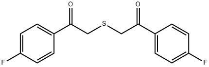 1-(4-FLUORO-PHENYL)-2-[2-(4-FLUORO-PHENYL)-2-OXO-ETHYLSULFANYL]-ETHANONE Struktur