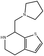 7-(pyrrolidin-1-ylMethyl)-4,5,6,7-tetrahydrothieno[2,3-c]pyridine Struktur