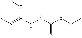 Hydrazinecarboxylic  acid,  [(ethylamino)methoxymethylene]-,  ethyl  ester  (9CI) Struktur