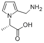 1H-Pyrrole-1-aceticacid,2-(aminomethyl)-alpha-methyl-,(S)-(9CI) Struktur