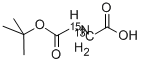 N-(TERT-BUTOXYCARBONYL)GLYCINE-2-13C-15N Struktur